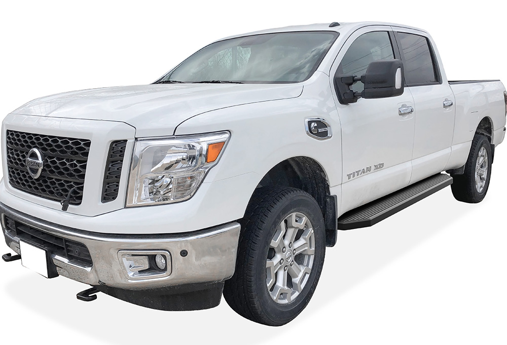 2004-2024 Nissan Titan Crew Cab (Exl. 2016 Models) 2016-2024 Nissan Titan XD Crew Cab Both Sides Running Board-H Series
