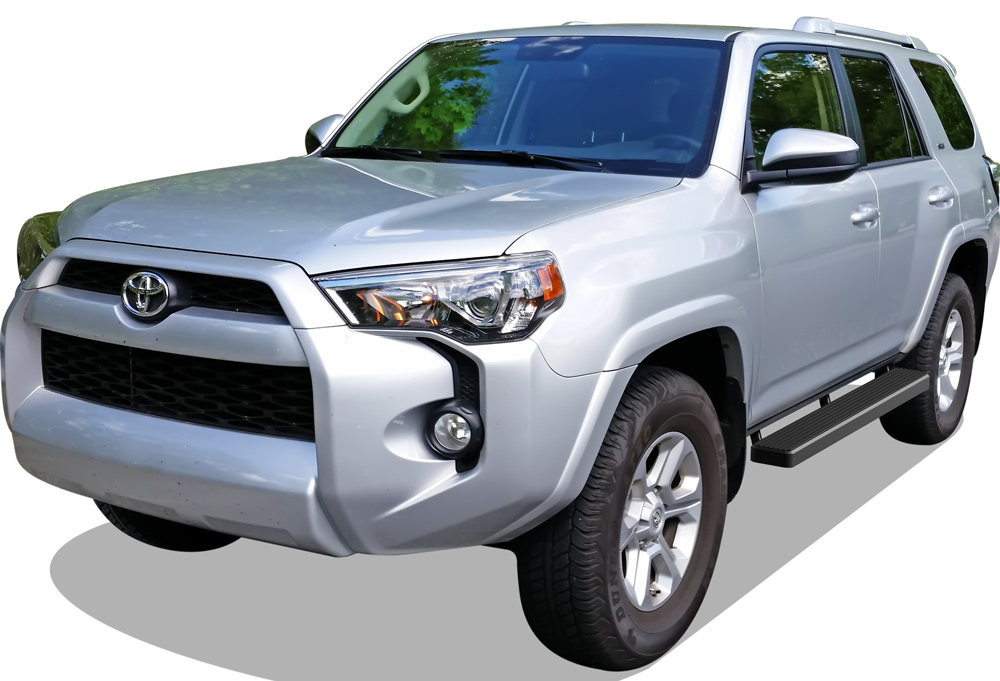 2010-2016 Toyota 4Runner Trail Edition 2017-2024 Toyota 4Runner TRD Off-Road 2014-2024 Toyota 4Runner SR5 (Excl. 2019-2024 Nightshade Edition/ TRD Pro or Models with Lower Rocker Panel Extensions) Both Sides iStep 5 Inch Stainless Steel