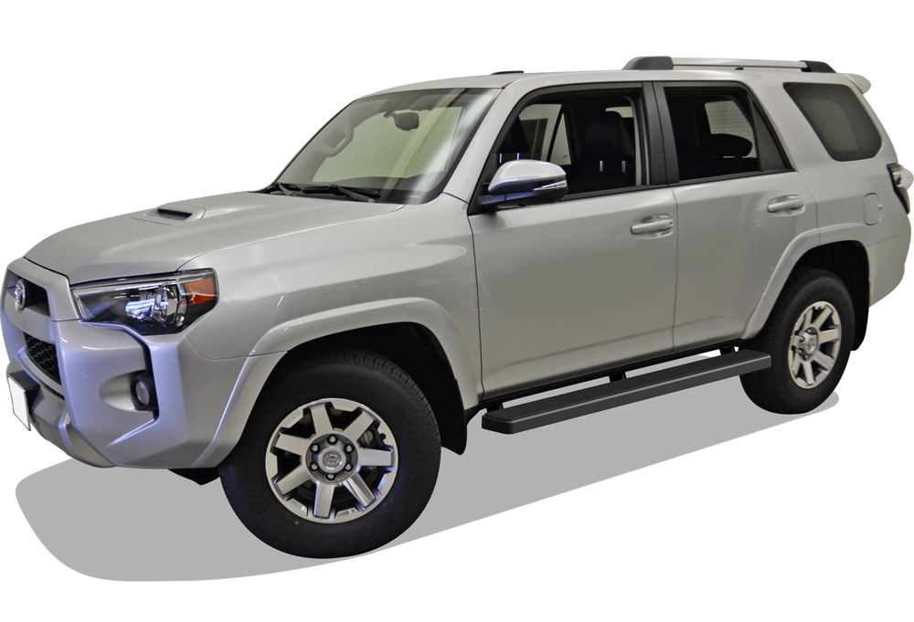2010-2016 Toyota 4Runner Trail Edition 2017-2024 Toyota 4Runner TRD Off-Road 2014-2024 Toyota 4Runner SR5 (Excl. 2019-2024 Nightshade Edition/ TRD Pro or Models with Lower Rocker Panel Extensions) Both Sides iStep 6 Inch Stainless Steel