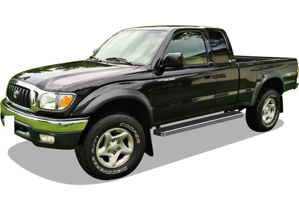 1995-2004 Toyota Tacoma Extended Cab (4WD or Prerunner 2/4WD) Both Sides iStep 6 Inch Stainless Steel