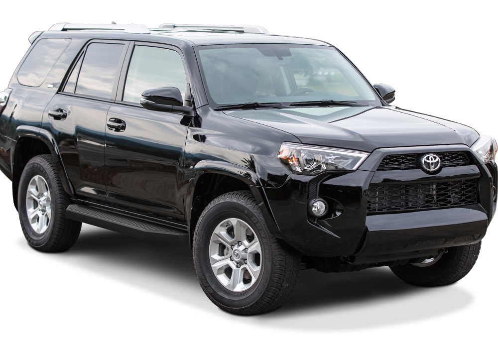 2010-2016 Toyota 4Runner Trail Edition 2017-2024 Toyota 4Runner TRD Off-Road 2014-2024 Toyota 4Runner SR5 (Excl. 2019-2024 Nightshade Edition/ TRD Pro or Models with Lower Rocker Panel Extensions) Both Sides Running Board-H Series