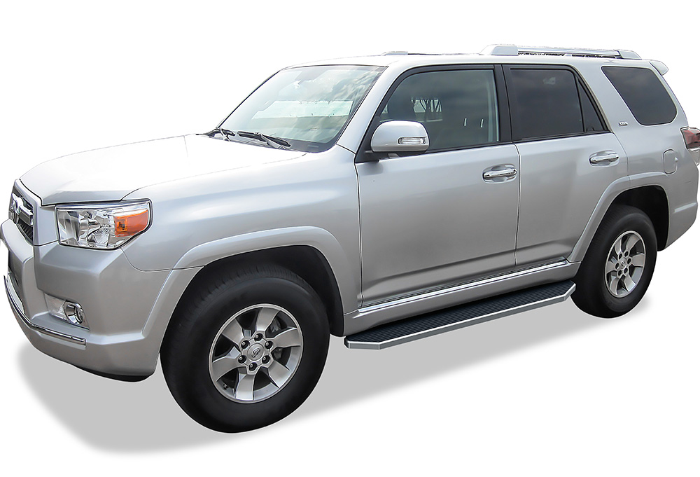 2010-2016 Toyota 4Runner Trail Edition 2017-2024 Toyota 4Runner TRD Off-Road 2014-2024 Toyota 4Runner SR5 (Excl. 2019-2024 Nightshade Edition/ TRD Pro or Models with Lower Rocker Panel Extensions) Both Sides Running Board-H Series