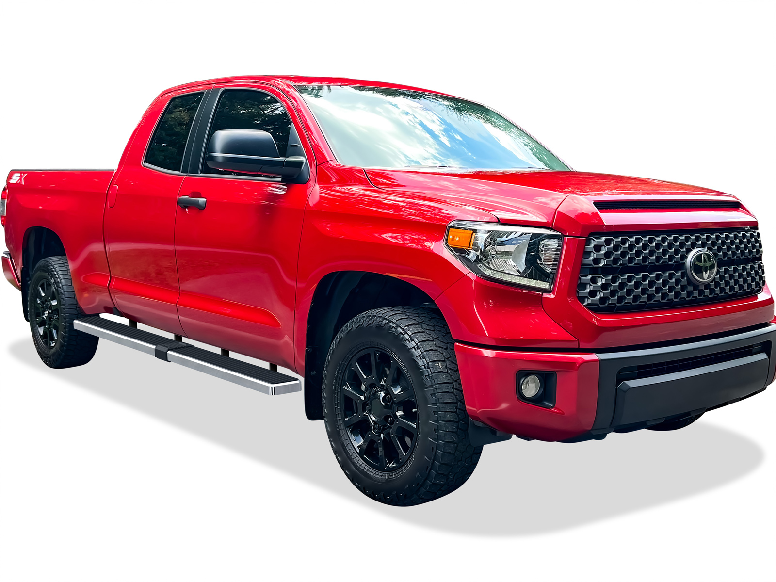 2007-2021 Toyota Tundra Double Cab 5.5 ft Bed Both Sides iStep W2W 6 Inch Stainless Steel