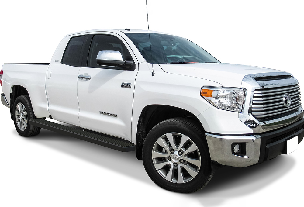 2007-2021 Toyota Tundra Double Cab 5.5 ft Bed Both Sides iStep W2W 6 Inch Stainless Steel