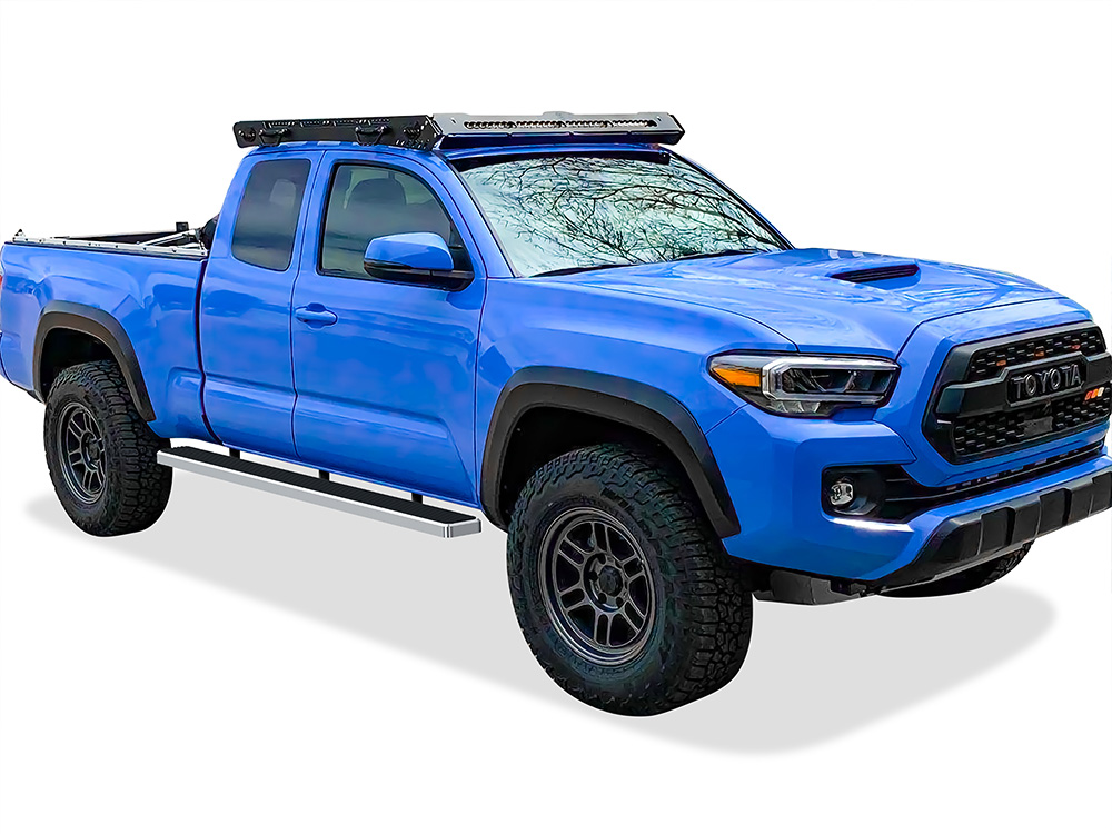 2005-2023 Toyota Tacoma Extended/Access Cab 6 ft Bed Both Sides iStep W2W 5 Inch Stainless Steel