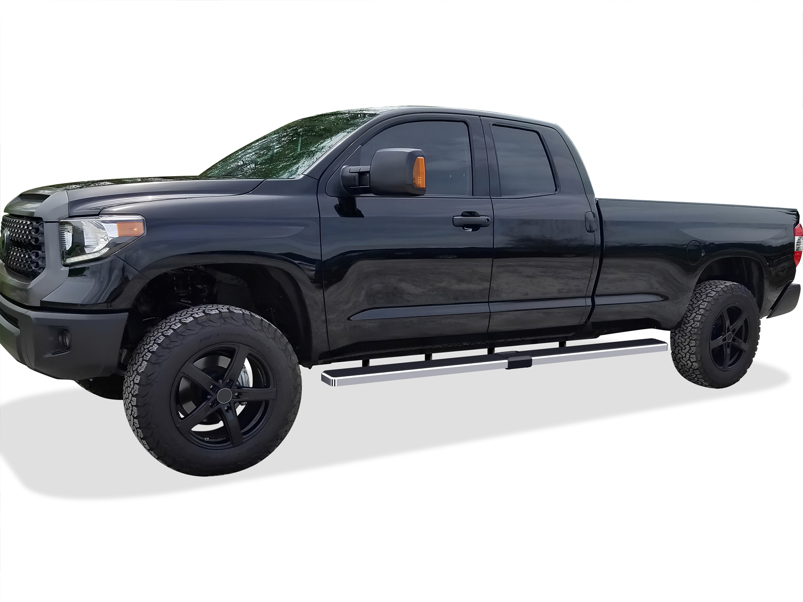 2007-2021 Toyota Tundra Double Cab 6.5 ft Bed Both Sides iStep W2W 5 Inch Stainless Steel
