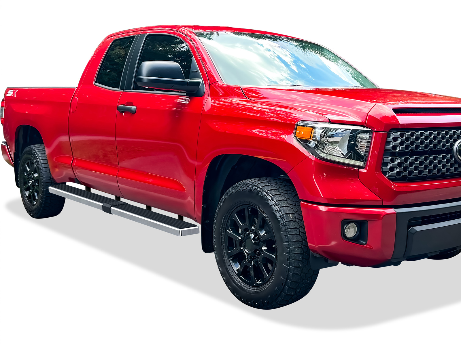 2007-2021 Toyota Tundra Double Cab 5.5 ft Bed Both Sides iStep W2W 5 Inch Stainless Steel