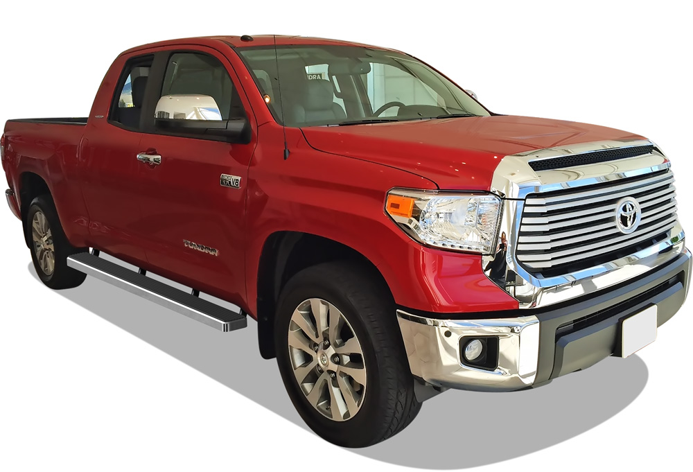 2007-2021 Toyota Tundra Double Cab 5.5 ft Bed Both Sides iStep W2W 5 Inch Stainless Steel