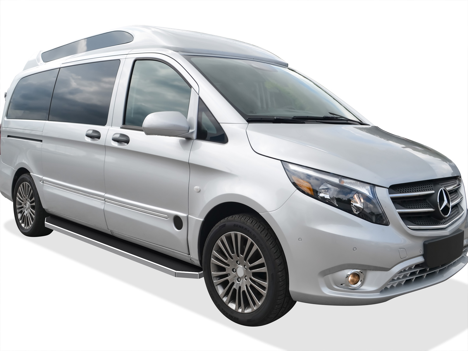 2016-2023 Mercedes-Benz Metris Cargo Van For 3-Door Models Only Both Sides Running Board-H Series