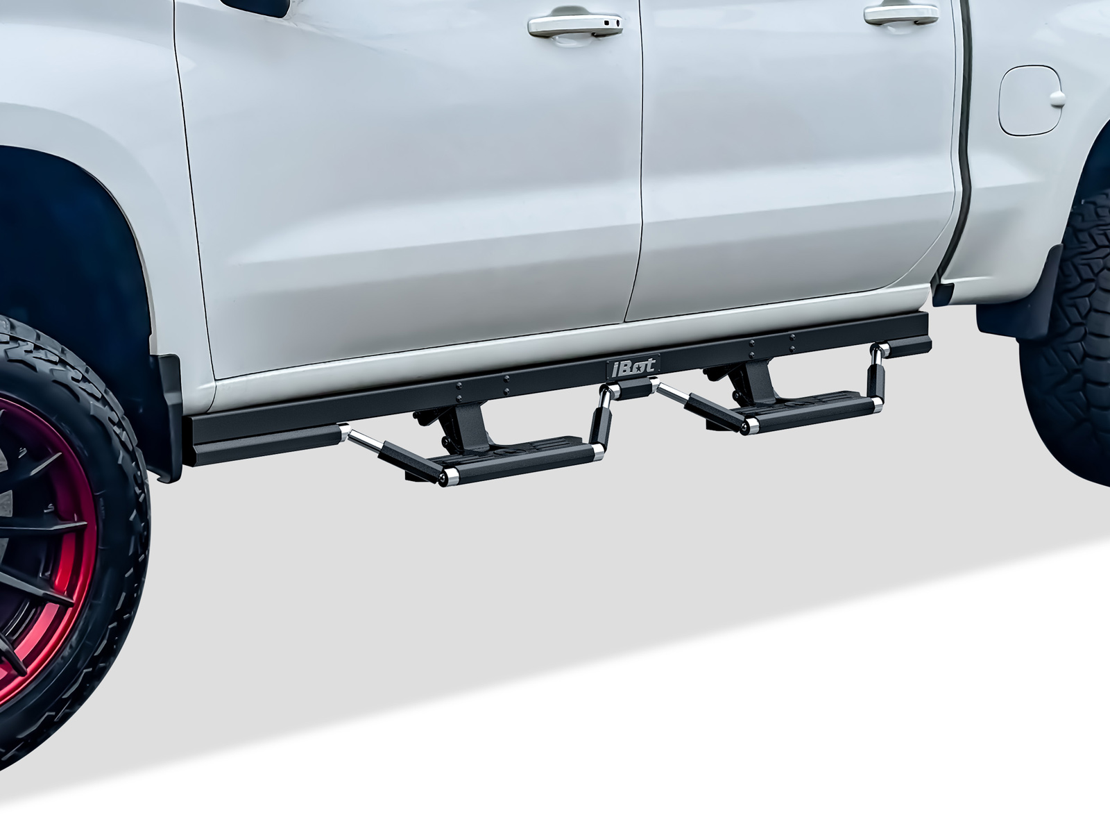 2022-2026 Chevy Silverado/GMC Sierra1500 Crew Cab (Incl. Diesel Models with DEF Tanks & Excl. 2022 Silverado 1500 LTD)/ 2024-2026 Chevy Silverado/GMC Sierra 2500/3500 Crew Cab (Incl. Diesel Models with DEF Tanks) Both Sides Power Step-AB Series