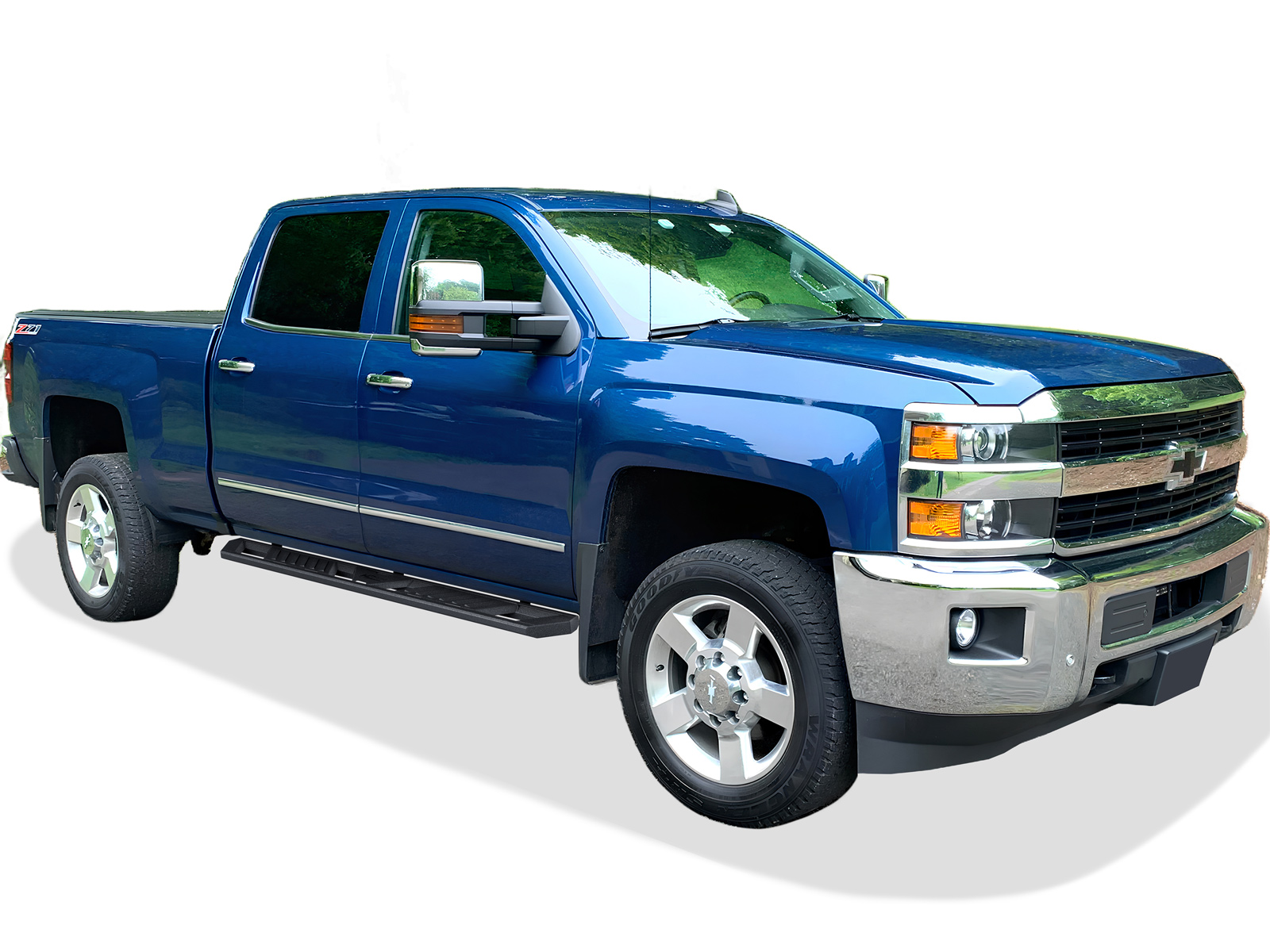 2007-2018 Chevy Silverado/ GMC Sierra 1500 Crew Cab 2007-2019 Chevy Silverado/ GMC Sierra 2500 HD/3500 HD Crew Cab (Incl. Diesel Models With DEF Tanks Not for 07 Classic Model) Both Sides Running Board-A Series