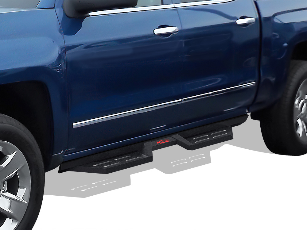 2007-2018 Chevy Silverado/ GMC Sierra 1500 Crew Cab 2007-2019 Chevy Silverado/ GMC Sierra 2500 HD/3500 HD Crew Cab (Incl. Diesel Models With DEF Tanks|Not for 2007 Classic Model) Both Sides Side Armor DS