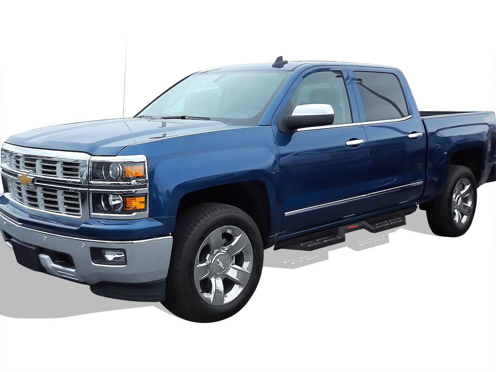 2007-2018 Chevy Silverado/ GMC Sierra 1500 Crew Cab 2007-2019 Chevy Silverado/ GMC Sierra 2500 HD/3500 HD Crew Cab (Incl. Diesel Models With DEF Tanks Not for 2007 Classic Model) Both Sides Side Armor DS