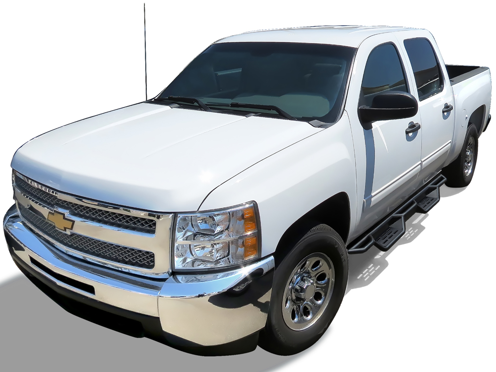 2007-2018 Chevy Silverado/ GMC Sierra 1500 Crew Cab 2007-2019 Chevy Silverado/ GMC Sierra 2500 HD/3500 HD Crew Cab (Incl. Diesel Models With DEF Tanks Not for 2007 Classic Model) Both Sides Side Armor