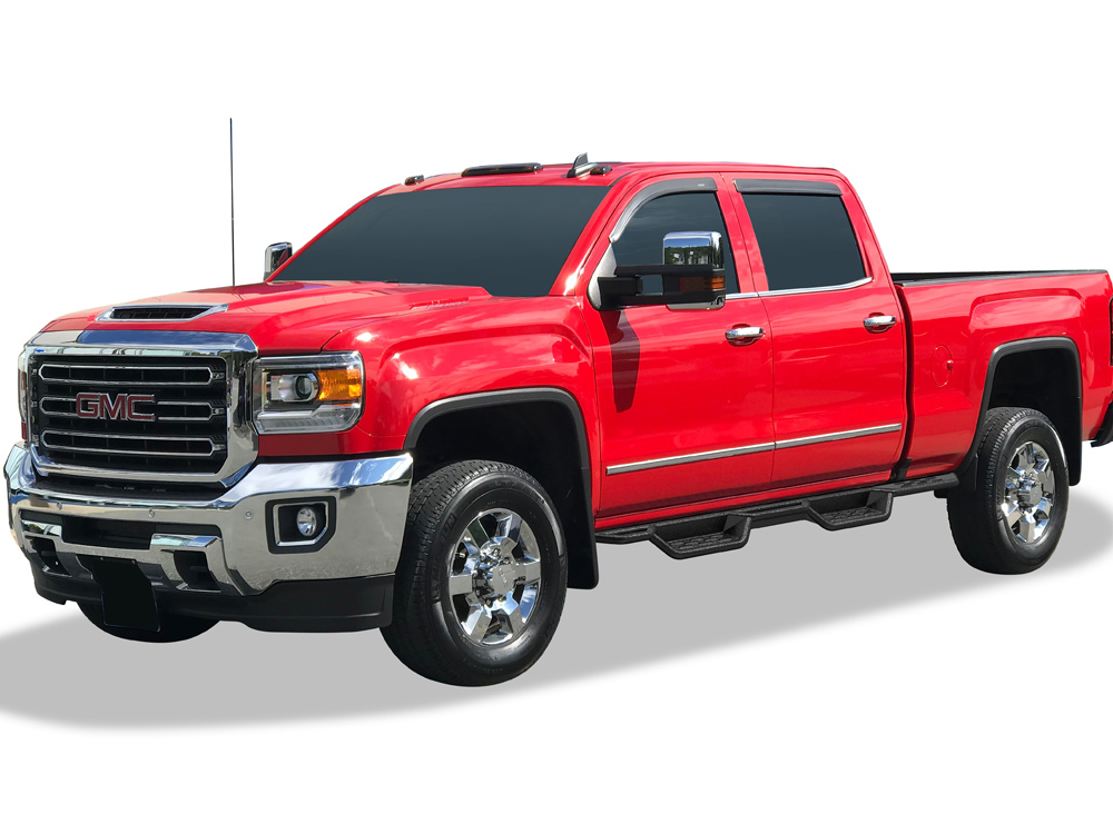 2007-2018 Chevy Silverado/ GMC Sierra 1500 Crew Cab 2007-2019 Chevy Silverado/ GMC Sierra 2500 HD/3500 HD Crew Cab (Incl. Diesel Models With DEF Tanks Not for 2007 Classic Model) Both Sides Side Armor W2W