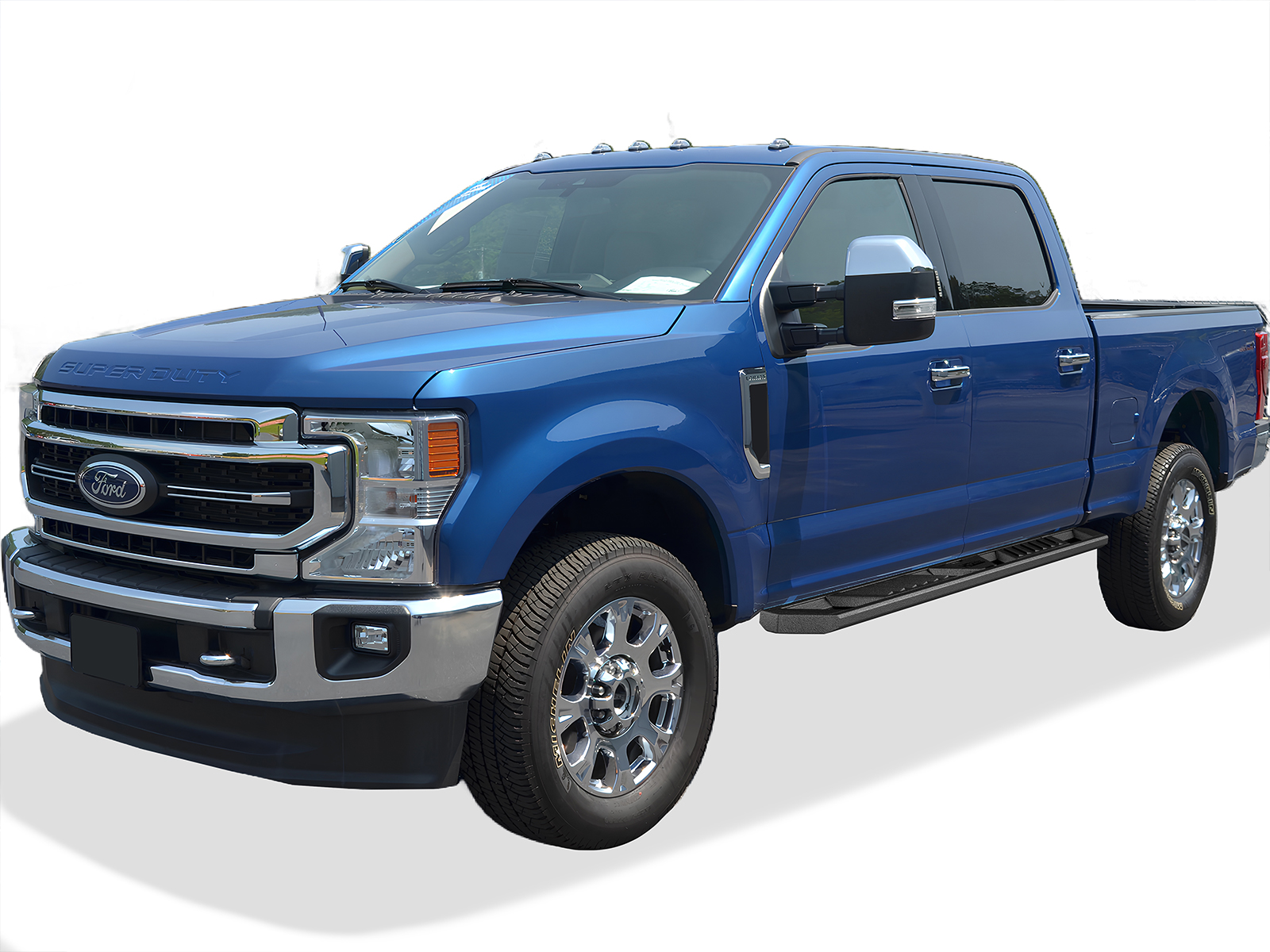 2015-2026 Ford F-150 SuperCrew Cab 2022-2026 Ford F-150 Lightning SuperCrew Cab 2017-2026 Ford F-250/F-350 /F-450/F-550 Super Duty Crew Cab Both Sides Running Board-A Series