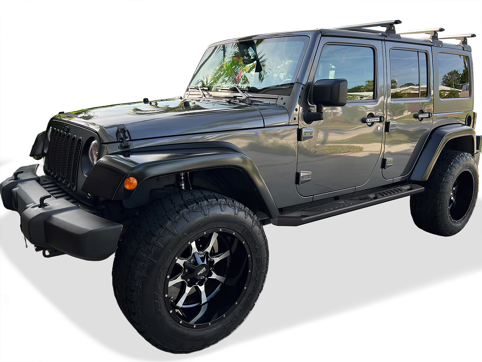2007-2018 Jeep Wrangler JK 4 Door Both Sides Running Board-A Series