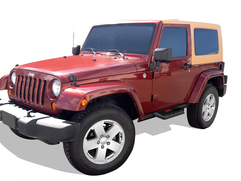 2007-2018 Jeep Wrangler JK 2-Door (Factory sidesteps or rock rails have to be removed) Both Sides Side Armor DS