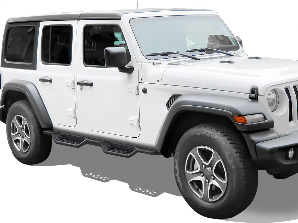 2018-2026 Jeep Wrangler JL 4-Door; Incl. 2021-2026 4XE Both Sides Side Armor