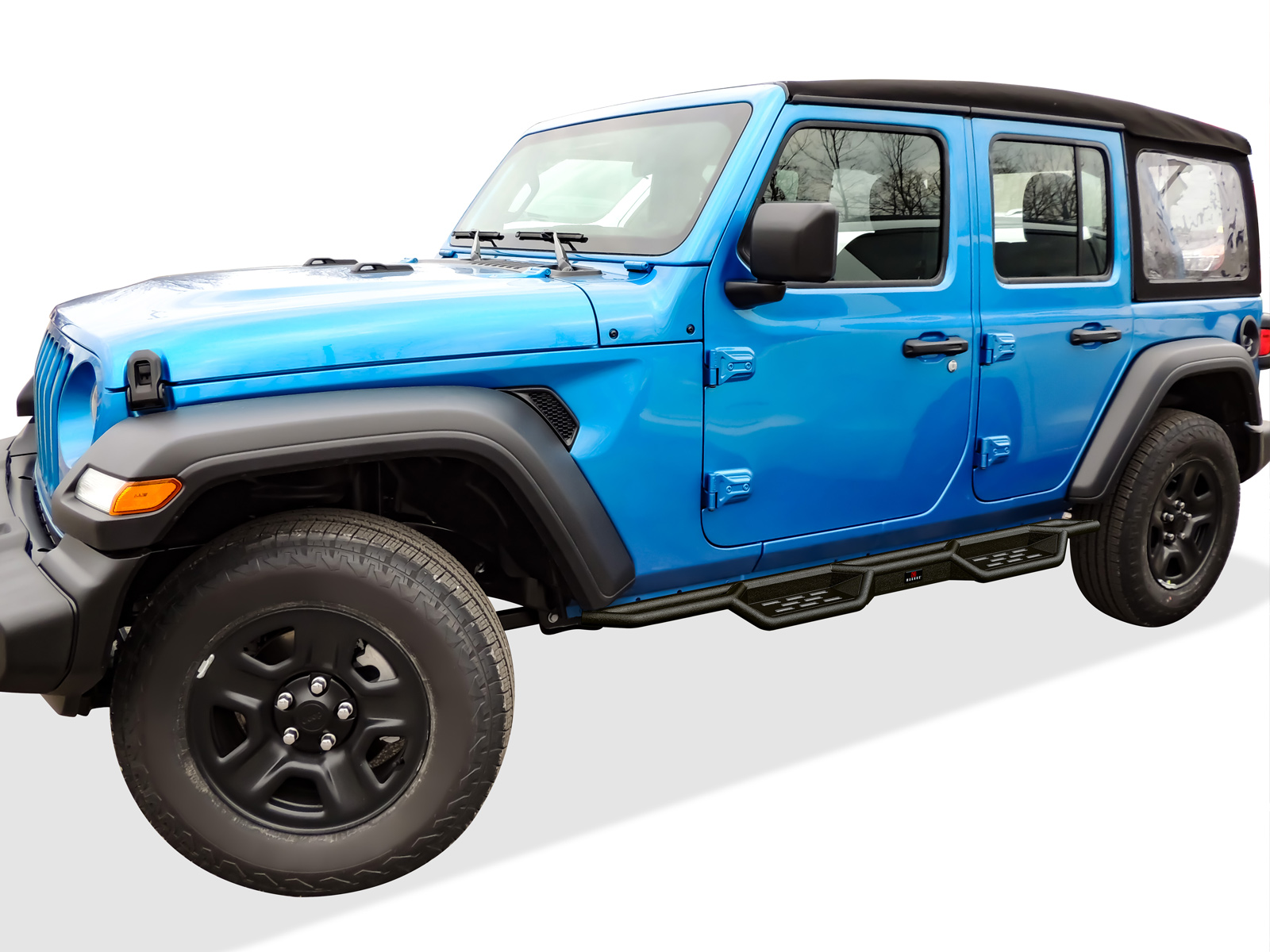 2018-2026 Jeep Wrangler JL 4-Door; Incl. 2021-2026 4XE Both Sides Side Armor