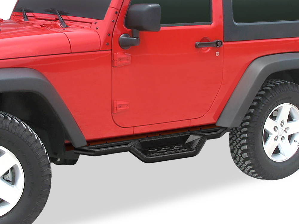 2007-2018 Jeep Wrangler JK 2-Door (Factory sidesteps or rock rails have to be removed) Both Sides Side Armor