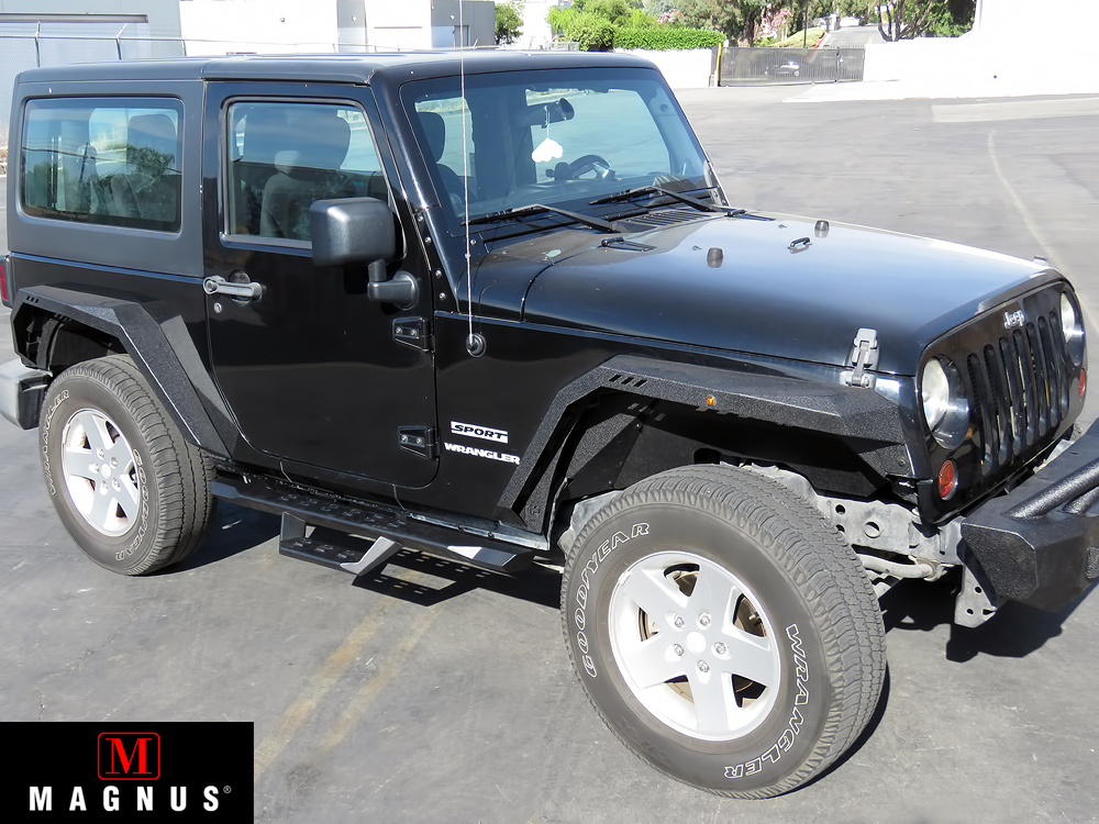 2007-2018 Jeep Wrangler JK 2-Door (Factory sidesteps or rock rails have to be removed) Both Sides Side Armor RS