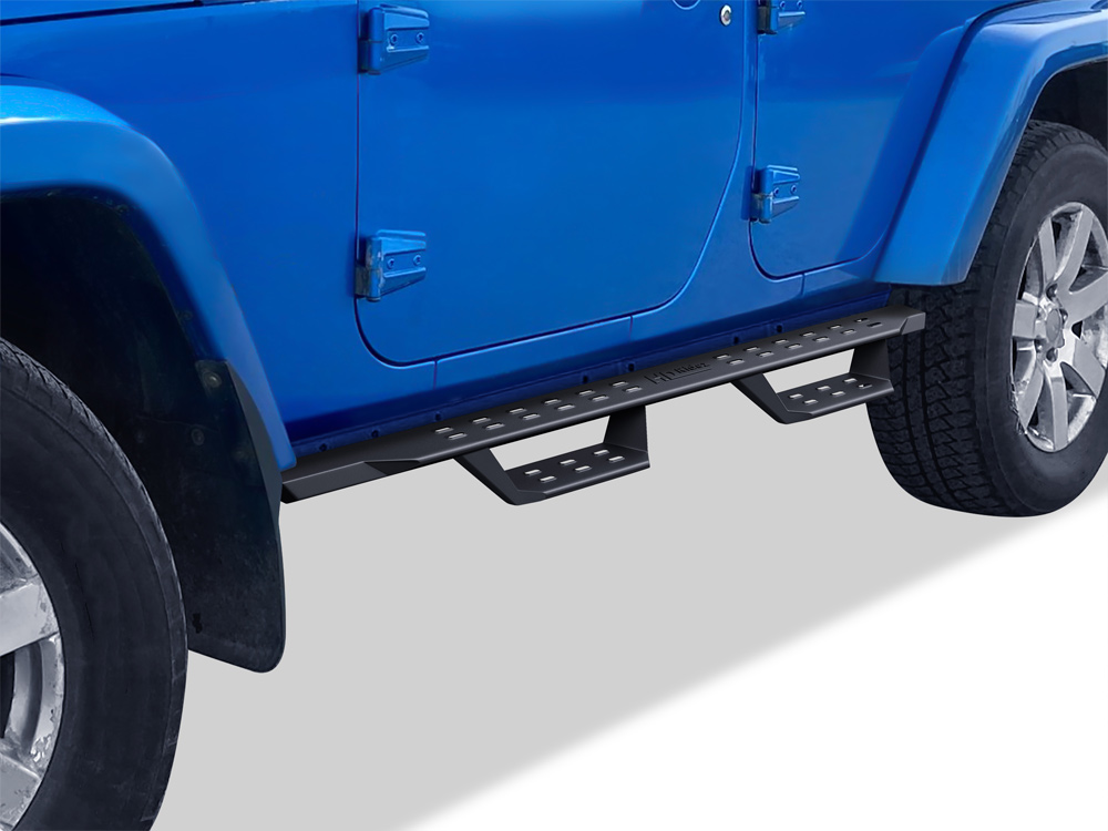 2007-2018 Jeep Wrangler JK 4-Door (Factory sidesteps or rock rails have to be removed) Both Sides Side Armor RS