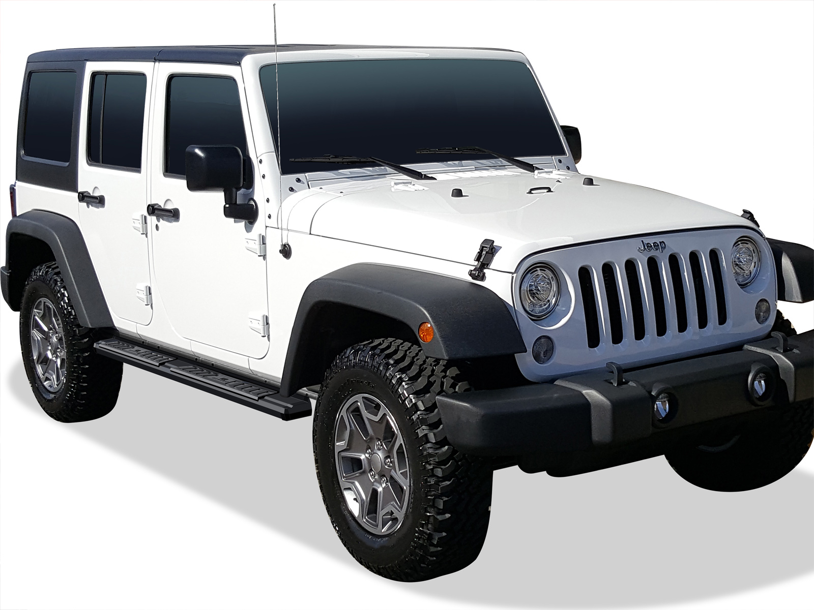 2007-2018 Jeep Wrangler JK 4-Door (Factory sidesteps or rock rails have to be removed) Both Sides Running Board-S Series