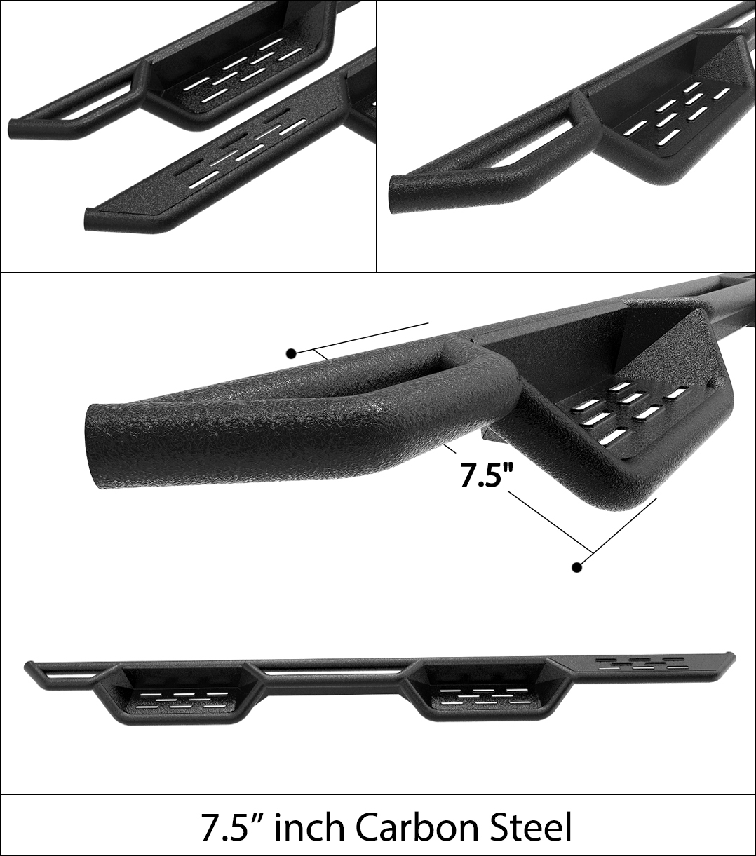 2024-2025 Toyota Tacoma Double/Crew Cab Both Sides Side Armor