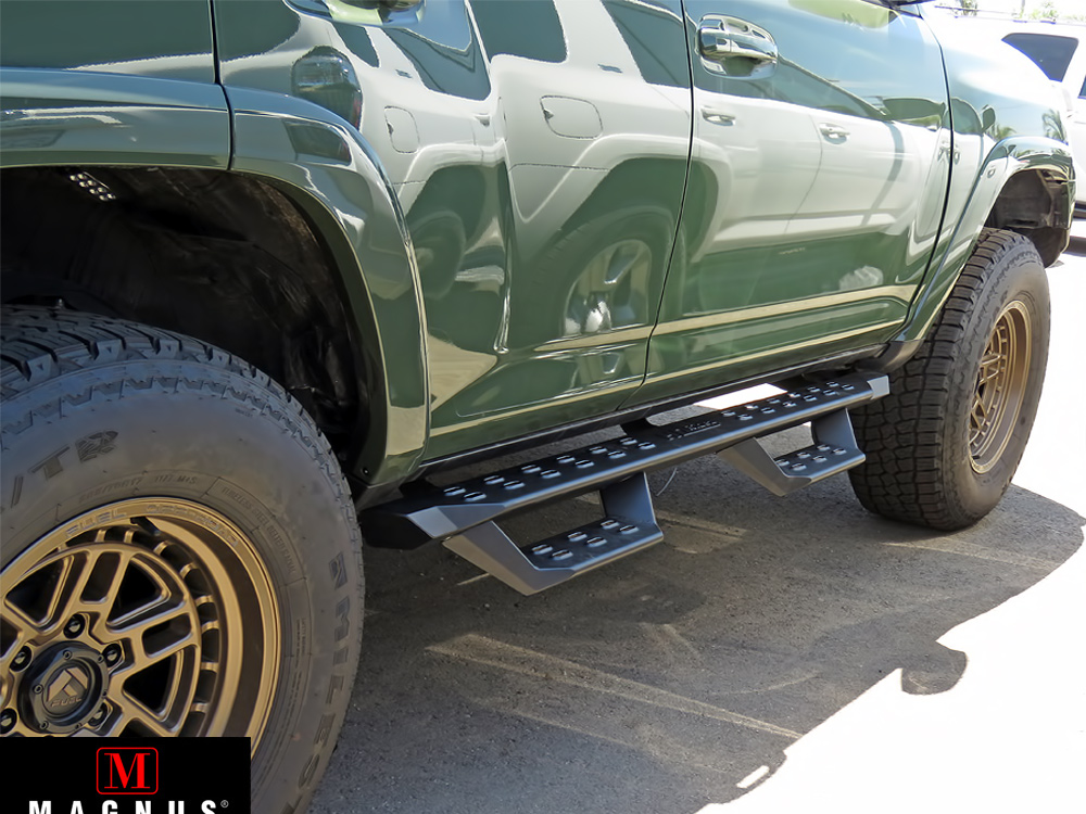 2010-2016 Toyota 4Runner Trail Edition 2017-2024 Toyota 4Runner TRD Off-Road 2014-2024 Toyota 4Runner SR5 (Excl. 2019-2024 Nightshade Edition/ TRD Pro or Models with Lower Rocker Panel Extensions) Both Sides Side Armor RS