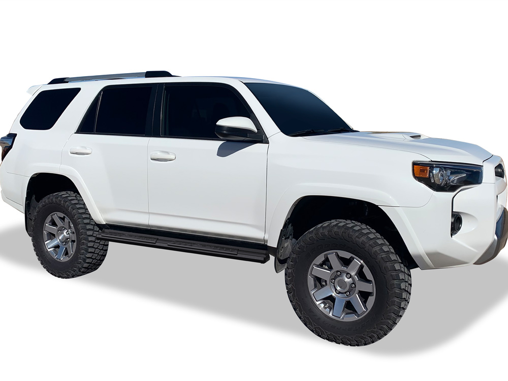 2010-2016 Toyota 4Runner Trail Edition 2017-2024 Toyota 4Runner TRD Off-Road 2014-2024 Toyota 4Runner SR5 (Excl. 2019-2024 Nightshade Edition/ TRD Pro or Models with Lower Rocker Panel Extensions) Both Sides Running Board-S Series